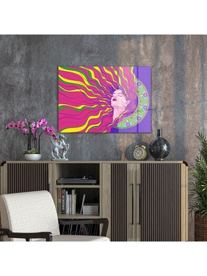 Decovetro Cam Tablo Spiritual Woman Colorful 50X70 cm