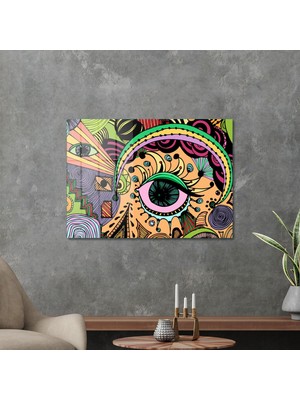 Decovetro Cam Tablo Pop Art Colour Eye 50X70 cm