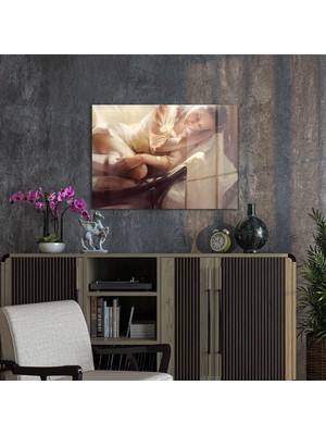 Decovetro Cam Tablo Yağlı Boya Kadın Porte 30X40 cm