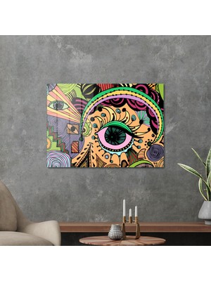 Decovetro Cam Tablo Pop Art Colour Eye 30X40 cm