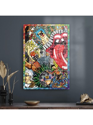 Decovetro Cam Tablo Pop Art Karma 70X100 cm