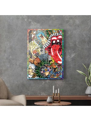 Decovetro Cam Tablo Pop Art Karma 70X100 cm