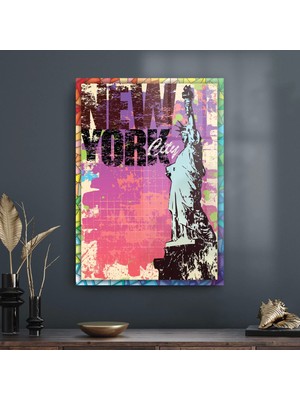 Decovetro Cam Tablo Pop Art New York 70X100 cm