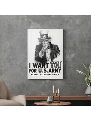 Decovetro Cam Tablo Us Army Call 70X100 cm