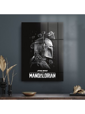 Decovetro Cam Tablo Star Wars Mandalorian 70X100 cm