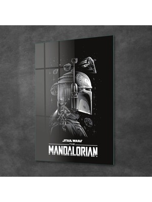 Decovetro Cam Tablo Star Wars Mandalorian 70X100 cm