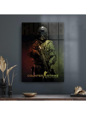 Decovetro Cam Tablo Counter Strike Ct Poster 70X100 cm