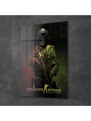 Decovetro Cam Tablo Counter Strike Ct Poster 70X100 cm