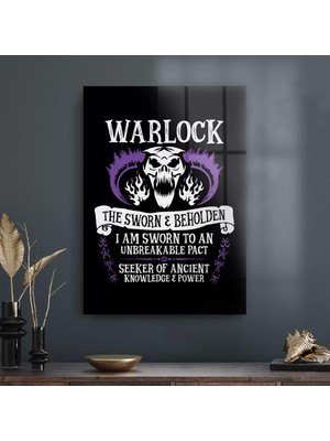 Decovetro Cam Tablo Gamer Class Warlock 70X100 cm