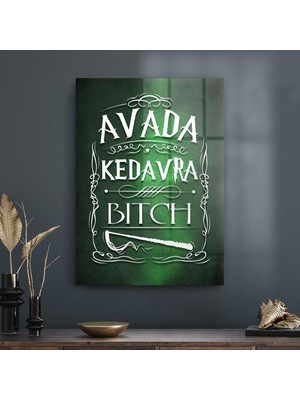 Decovetro Cam Tablo Harry Potter Avada Kedavra 70X100 cm