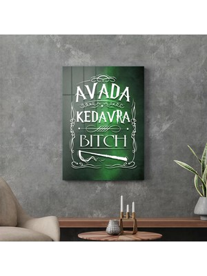 Decovetro Cam Tablo Harry Potter Avada Kedavra 70X100 cm