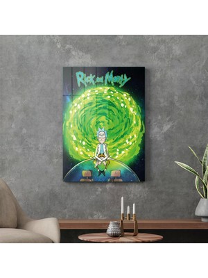 Decovetro Cam Tablo Rick And Morty 70X100 cm