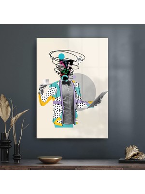 Decovetro Cam Tablo Modern Pop Art Funny 70X100 cm