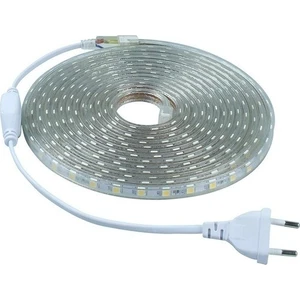 Şerit LED 220 Volt 3 Çip Dış Mekan Yeşil + Fiş 3 Metre