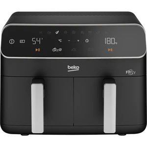 Airfryer Xxxl 8.5 Lt 2400 W 9 Programlı Dijital Ekran Yağsız Sıcak Hava Fritözü Çıkarılabilir Hazne, Siyah