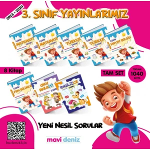 Mavi Deniz Yayınları 3. Sınıf Etkinliklerle Çalışma Yaprakları Tam Eğitim Seti 2023/202