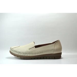 Onlo Ayakkabı 41 Hakiki Deri Bej Ortopedik Kadın Anne Ayakkabı