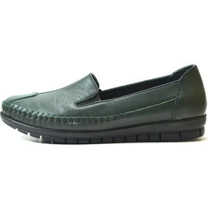 Onlo Ayakkabı 41 Hakiki Deri Yeşil Ortopedik Kadın Anne Ayakkabı