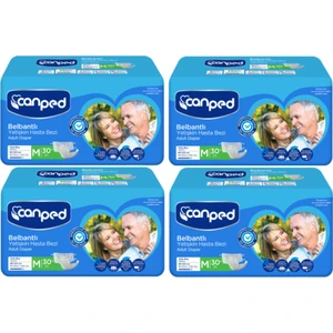 Tekstil Yüzeyli Belbantlı M-Orta Boy Yetişkin Hasta  Bezi 30'lu x 4 Paket