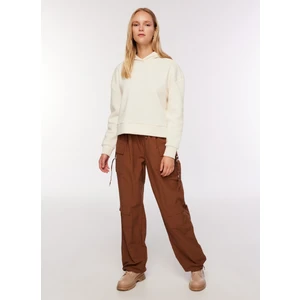 Lastikli Bel Loose Fit Kahve Kadın Pantolon F3WL-PNT23