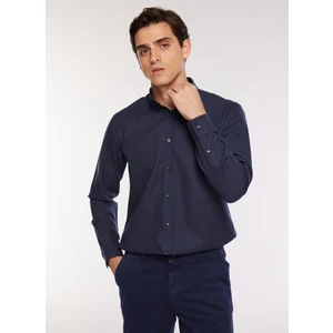 Fabrika Comfort Regular Fit Gömlek Yaka Düz Lacivert Erkek Gömlek FC3WM-GML321
