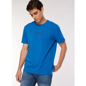 Fabrika Sports Bisiklet Yaka Düz Saks Erkek T-Shirt FS3WM-TST254