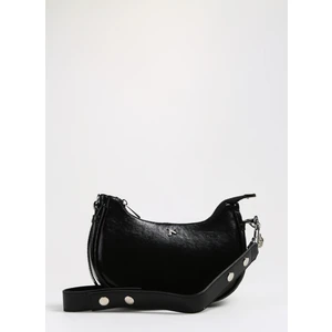 Siyah Kadın 24X18X6 Rugan Omuz Çantası