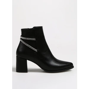 F By Fabrika Siyah Kadın Topuklu Bot Church