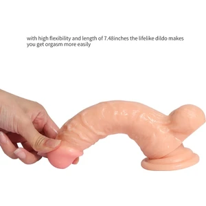 Cift Katmanlı Realistic Dildo 19CM