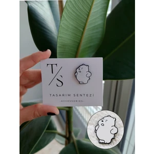 Tasarım Sentezi Rozet Metal Broş Yaka Okul Çantası Kıyafet Takı Aksesuar Kung Fu Panda Lu Ayı Klipsli Rozet Mini