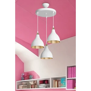 Ag Light Design Beyaz Sarkıt Avize Salon Mutfak Koridor Yatak Odası Lamba 3'lü