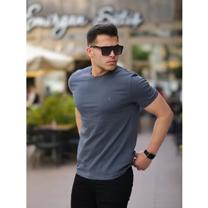 Erkek Bisiklet Yaka Standart  Pamuk Erkek Basic T-Shirt