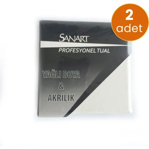 Kuytu Sanat 10 cm x 10 cm Profesyonel Tuval, Küçük Resim Tuvali, Mini Tuval  x 2 Adet