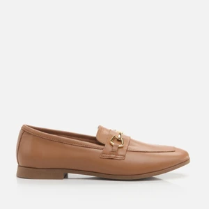 01AYH274300A370 Hakiki Deri Taba Kadın Loafer