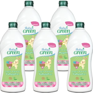 Baby's Green 5'li Set Organik Aloeveralı Kokusuz Bebek Çamaşır Yumuşatıcı 200 Yıkama (5 Adet x 750 ml)