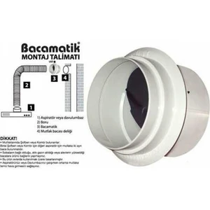 Bacamatik Baca Klapesi Folyo Bant ve Aspiratör Borusu 3 mt Set