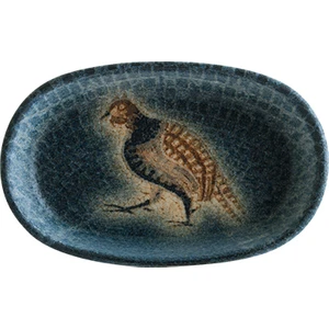 Bonna Experience Polla Navy Hygge 10 x 6 cm 4’lü Oval Porselen Kase Seti