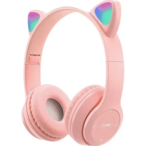 Psl P47M Cat Ear Kedi Kulaklı Kulak Üstü Kablosuz Bluetooth Kulaklık