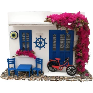 Dekoratif Maket Ev LED Işıklı Duvar Süsü