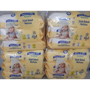 Jenny & Willy Islak Bebek Havlusu (60*3 ) 4 Lü Paket 720 Yaprak Jenny&willy