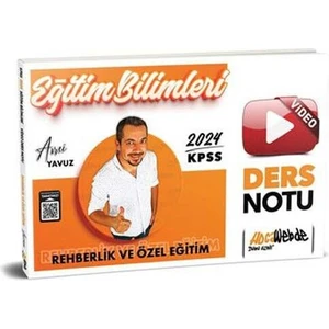 Hocawebde Yayınları 2024 KPSS Eğitim Bilimleri Rehberlik Ve Özel Eğitim Video Ders Notları