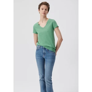 Kadın Yeşil Basic Tişört 168260-71842