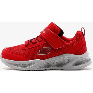 Skechers Meteor-Lights Küçük Erkek Çocuk Kırmızı Işıklı Spor Ayakkabı 401675N Rdbk