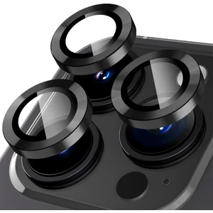 Metal Ring IPHONE 15 Pro/15 Pro Max Siyah Kamera Koruyucu