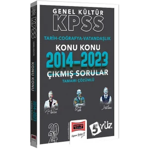 Yargı Yayınevi 2024 KPSS Genel Kültür  Tarih - Coğrafya - Vatandaşlık Konu Konu Tamamı Çözümlü Çıkmış Sorular 2014 - 2023