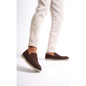 Hakiki Deri -MBKRY22103K Kahve Nubuk Erkek Loafer