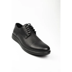 1043 Siyah Deri Erkek Klasik Ayakkabı