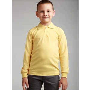 Unisex Çocuk Uzun Kol Polo Yaka Okul T-Shirt