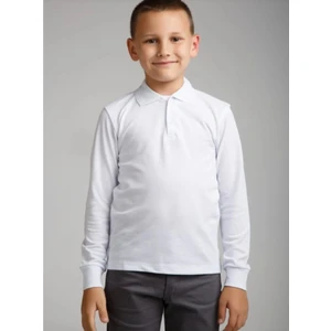 Unisex Çocuk Uzun Kol Polo Yaka Okul T-Shirt