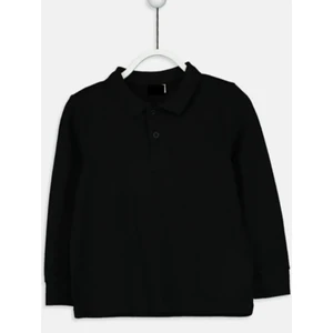 Unisex Çocuk Uzun Kol Polo Yaka Okul T-Shirt